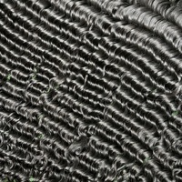 Cheveux humains vietnamiens de qualité 12A, cuticules alignées, ondulation profonde # Extensions de cheveux humains noirs naturels 1B pour crochet