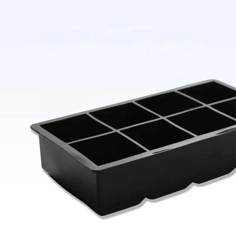 Grid Big Ice Tray Form Box Große Lebensmittel qualität Silikon Eiswürfel Quadrat Tablett Form Diy Bar Pub Wein Eisblöcke Hersteller Modell