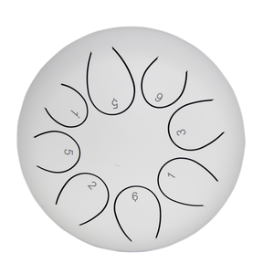 Tambor de Lengüetas de Acero de 8 Pulgadas Directo de Fábrica, 8 Notas, Percusión Relajante, Tambor de Mano Metálico para Meditación - Product Image 1