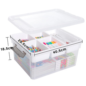 Boîte de <span class=keywords><strong>rangement</strong></span> en plastique PP avec couvercle transparent magnétique et plateau amovible pour le <span class=keywords><strong>rangement</strong></span> des bijoux - Product Image 5