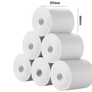 Papel Térmico para Impresora de Recibos POS/ATM, Rollo de Papel para Caja Registradora, Sin Núcleo, 57 mm, 57*40 mm, 57*38 mm, Venta al Por Mayor - Product Image 1