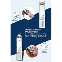 Ensemble cadeau de manucure 8 en 1 avec logo personnalisé, coupe-ongles en acier inoxydable, tondeuse à poils du nez, kit d'outils de toilettage avec étui de voyage magnétique