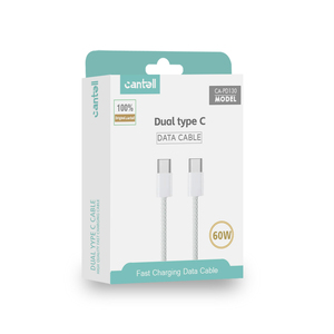 Cantell Venta al por mayor 1M Pd Dual <span class=keywords><strong>Cable</strong></span> de carga rápida <span class=keywords><strong>Cable</strong></span> de datos del teléfono 60W <span class=keywords><strong>Tipo</strong></span> <span class=keywords><strong>C</strong></span> a <span class=keywords><strong>Tipo</strong></span> <span class=keywords><strong>C</strong></span> <span class=keywords><strong>Cable</strong></span> de cargador para IPhone15 Pro - Product Image 1