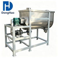 Mélangeur à ruban horizontal en acier inoxydable 304, machine à mélanger les poudres sèches à double vis, 4500L 300kg pour poudre de protéines et de créatine