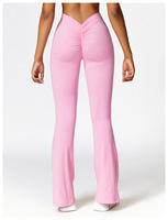 Short de fitness en nylon pour femme, taille haute, style Long Tempo, avec dos froncé, effet galbant, et ensemble de leggings coupe évasée haute Luluflare, avec logo personnalisé