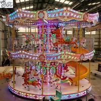 Grand équipement d'amusement extérieur : Cheval de carrousel pour enfants, manège, attractions de fête foraine, balançoire de carnaval