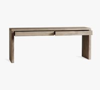 Bureau console en chêne durable et facile d'entretien Mobilier d'intérieur de haute qualité pour l'étude et le travail Design antique pour le salon