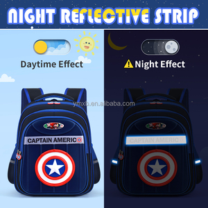 Prix de Gros Exceptionnel Sac à Dos <span class=keywords><strong>Marvel</strong></span> pour Garçons, Cartables de Marque Imperméables en PVC Style Dessin Animé, Sacs d'École Tendance pour Garçons et Enfants - Product Image 4