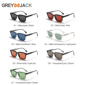 Nouvelles lunettes de soleil polarisées TR90, monture carrée noire, protection UV400, légères, style sportif unisexe K074 - Product Image 5