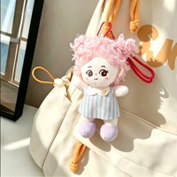 Gantungan Kunci Boneka Afro OEM, Figur Boneka Plush Super Lembut, Aksesoris Tas, Gantungan Kunci Boneka, Mainan Hewan Boneka, Hadiah untuk Unisex
