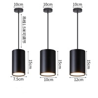 Plafonnier LED cylindrique E27 avec construction en aluminium, température de couleur 2700-6500K, garantie 3 ans, Ra95, IP20, 120V-277V