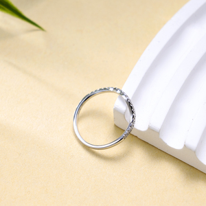 14K Solid White Gold Natural Diamonds Eternity Band <b>Ring</b> Brilliant Cut Prong Setting Women's Classic Wedding Party Luxury - Product Image 4