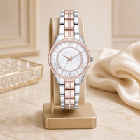 Montre délicate multifonction pour femmes, boîtier en alliage, bracelet en métal, mouvement à quartz chinois, montre-bracelet décontractée pour femmes