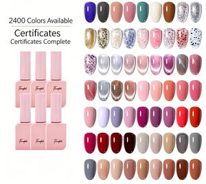 2400 colors cross-border dedicated to <b>small</b> <b>bottles</b> of solid color nail polish glue nail phototherapy glue nail - Product Image 1