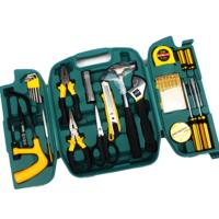 Caja de herramientas plegable de tres piezas, 27 Uds., llave inglesa, alicates, destornillador, estuche rígido, Kit de herramientas, herramienta manual de reparación del hogar de grado DIY