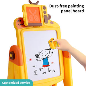 BGL 2-in-1 lukisan anak-anak papan Puzzle permainan meja berdiri dengan mainan gambar plastik - Product Image 4