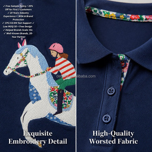 Abiti Casual Estivi per <span class=keywords><strong>Ragazze</strong></span> con Stampa Cartoon, Bottoni, Maniche Corte, Lunghezza al Ginocchio, in Policotone Traspirante, Disponibili in Vari Colori Personalizzabili - Product Image 3