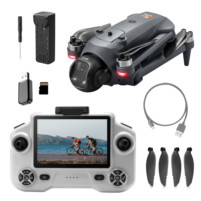 New Model YL059 Drone HD Dual Camera Brushless UAV GPS Auto Return Follow Me Mini Toy Beginner UAV with Screen Remote Control
