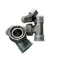 Adaptateur hydraulique droit en acier au carbone et acier inoxydable à structure robuste, raccord de tube haute pression