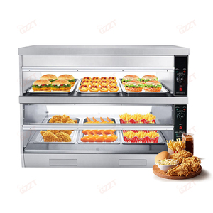 Termostato independiente 2 capas 6 bandejas 1,5 M pollo frito calentador de alimentos eléctrico escaparate comercial pastelería pan vitrina - Product Image 2