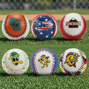 Balles de baseball en PVC et cuir PU à cœur en liège rigide, imprimées avec des photos, pour enfants, usage promotionnel, fabriquées au Pakistan, modèle KOK, vente chaude - Product Image 3