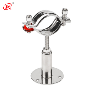 Miễn Phí Mẫu Thép Không Gỉ 201 304 Hàn/Có Thể Điều Chỉnh Chiều Dài Ống Vòng Khung Ống Móc Áo Kẹp Ống Ủng Hộ Ống Chủ - Product Image 4