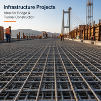 Panneau de treillis soudé pour routes municipales, durable, installation rapide, renforcement de base pour pavés urbains, découpe sur mesure