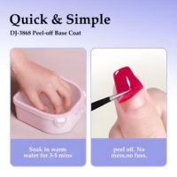 Base Coat Peel Off 15ml OEM, Gel Polish UV Professionnel, Soak Off, Non Toxique, Longue Durée, Vegan, Basegel Pelable, Fournisseurs de Produits pour Ongles