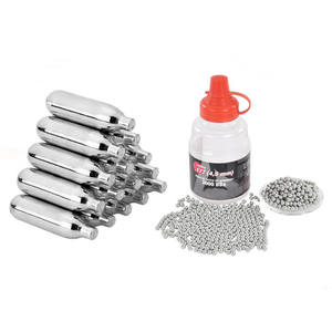 Cartucho de CO2 de Alta Pureza de 25g, Botella de <span class=keywords><strong>Gas</strong></span> de Aluminio a Prueba de Fugas con Adaptador de Liberación Rápida para <span class=keywords><strong>Airsoft</strong></span> y Paintball - Product Image 1