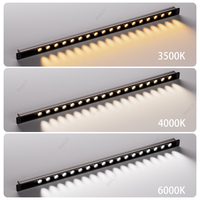 Lampu Strip LED Sensor Tangan Anti Silau Modern Aluminium OEM/ODM untuk Kabinet Dapur dan Lemari Pakaian, Lampu Tersembunyi Plastik DC12V
