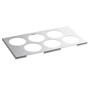 Soporte para Botellas de 6 Orificios Compatible con Recipientes 1/3 GN, Equipo de Servicio para Restaurantes y Hoteles, Fabricación de Acero para Cocina Comercial - Product Image 1