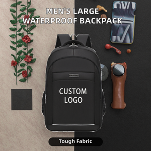 Factory Wholesale Men's Large Capacity Waterproof Laptop <b>Backpack</b> Custom Logo Oxford Business Travel Daypacks Durable Simple - Product Image 2