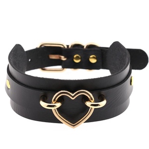Gargantilla Punk de Bisutería, Color Plateado, Anillo de Corazón, Estilo Exagerado, para Discoteca - Product Image 2