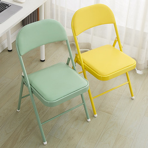 Multi-color Plastic Durable Space Saving Event Classroom <strong>Padded</strong> Folding Stackable Training <strong>Chairs</strong> for Home Office - Product Image 5