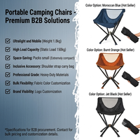Chaise de camping ultralégère pliable en aluminium à ouverture rapide pour la pêche, la plage et le parc – Vente en gros
