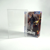 Nouvelle arrivée fabricant acrylique GI-Joe Tall carded Action Figure Vitrine avec couvercle coulissant