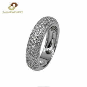 Уникальное 925 Обручальное кольцо из стерлингового серебра 1,5 Ct белый топаз купольная вставка для помолвки на годовщину для мужчин Саудовская Аравия - Product Image 5