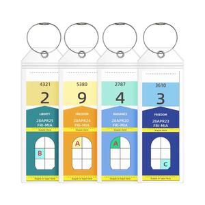 Etichette per bagagli da crociera in PVC trasparenti per vendita all'ingrosso di nuovo Design - Product Image 4