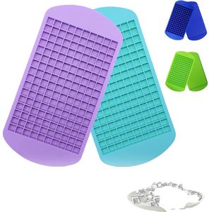 Moldes de Silicona Ecológicos para Cubitos de Hielo, Fáciles de Desmoldar, Mini Bandejas de Silicona para Enfriar Whisky y Cócteles - Product Image 1