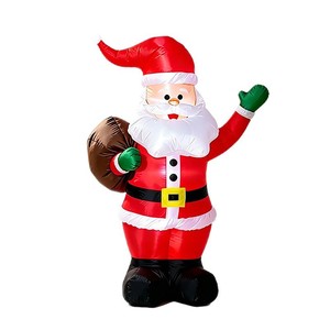 Santa Claus Inflable de 1.8 Metros con Bolsa de Regalos, Luz LED, Decoración Navideña para Exteriores y Patios - Product Image 3