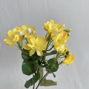 LO-766 Meilleure vente Fleur artificielle de <span class=keywords><strong>jasmin</strong></span> en soie faite à la main de haute qualité pour la décoration de table, de la maison et de mariage - Product Image 1