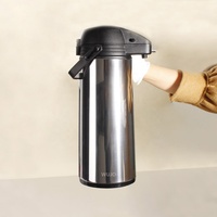 WUJO-bomba de termo de acero inoxidable, vaporizador de café al vacío con revestimiento de vidrio, fabricante de pulido de espejo