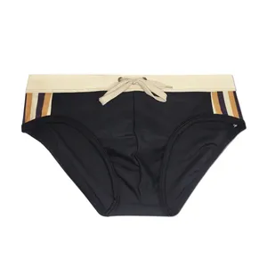 Maillots de bain <span class=keywords><strong>pour</strong></span> hommes, slips <span class=keywords><strong>pour</strong></span> hommes, sous-vêtements <span class=keywords><strong>pour</strong></span> hommes avec cordon de serrage, bikini taille basse, pantalon décontracté, sous-vêtements respirants, Grundies rayés - Product Image 4