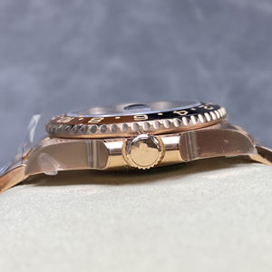 Montre de voyage pour hommes à double fuseau horaire automatique avec lunette noire marron et or rose 2025 Nouvelle montre de sport de créateur - Product Image 5