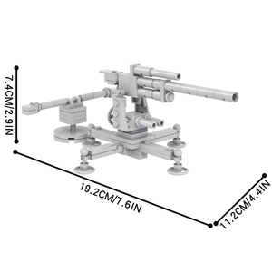 NUEVO Juguete de Bloques de Construcción de Armas de Batalla, Artillería <span class=keywords><strong>Alemana</strong></span> de la Segunda <span class=keywords><strong>Guerra</strong></span> Mundial, Accesorios de Escena Militar MOC para Niños - Product Image 6