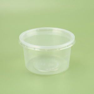 Tapa de cúpula Bandeja de comida de plástico Contenedores de grado para llevar Almacenamiento Embalaje de fruta Ensaladera Caja desechable Recipiente redondo para llevar - Product Image 2