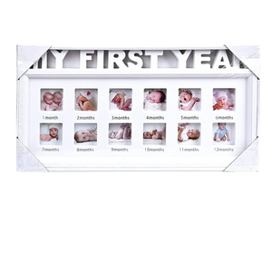 Marco de Fotos para Recién Nacidos, Primer Año, <span class=keywords><strong>12</strong></span> <span class=keywords><strong>Meses</strong></span>, Collage, Álbum de Fotos Conmemorativo, Decoración de Mesa para el Hogar - Product Image 4