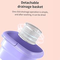 Lave-linge électrique portable mini entièrement automatique avec boîtier en plastique, laveuse/sécheuse tout-en-un, capacité de 5,6 à 7,0 kg