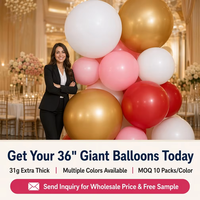 Groothandel 31g extra dikke 36 inch latex ballonnen gigantische jumbo ballonnen voor openingsceremonie groot evenement decoratie CE CPC