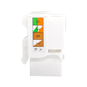 모듈식 네트워크 비 차폐 펀치 다운 고양이 6 모듈 잭 RJ45 Cat6a 90 도 UTP 툴리스 키스톤 잭 - Product Image 3